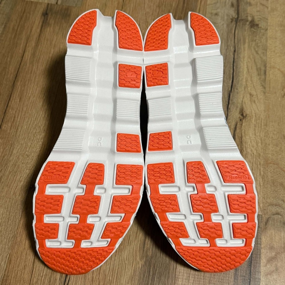 On Cloudstratus Mens Running Shoes White Orange Black 3MD30111148 US 9.5 - Picture 9 of 9